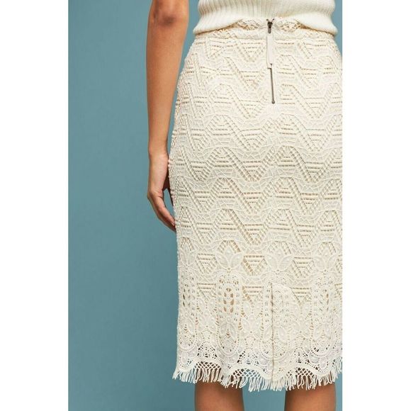 New Anthropologie Crocheted Pencil Skirt by Maeve - Picture 3 of 5